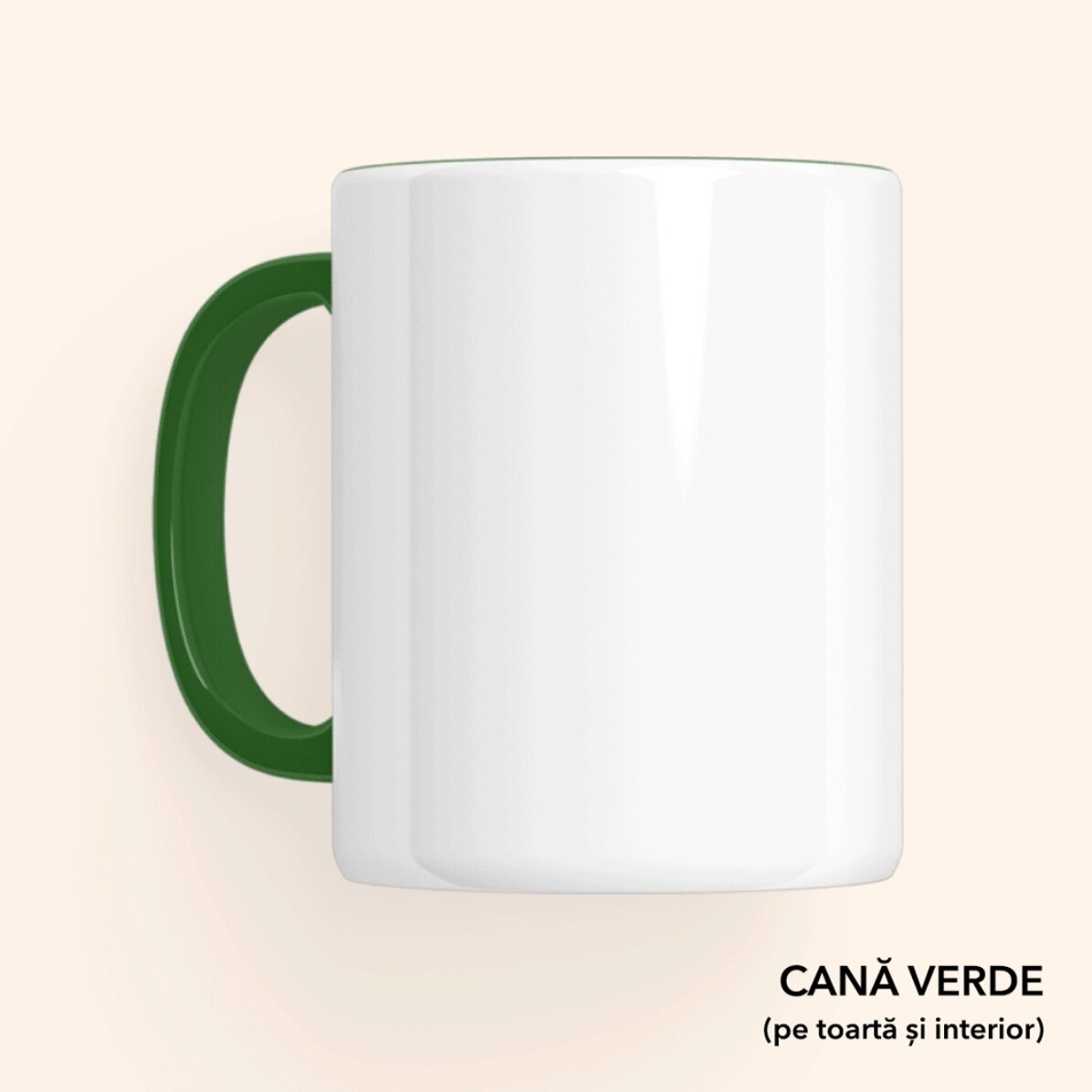 Cană personalizată cu text și logo - Cana Moșului