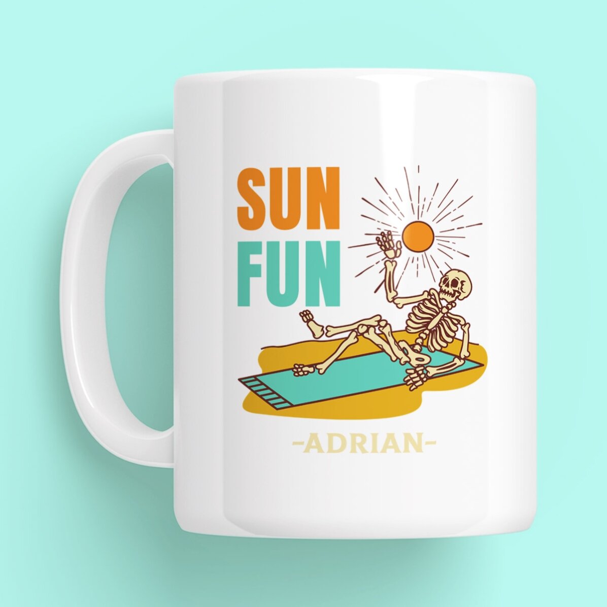 Cană personalizată cu text - Sun Fun