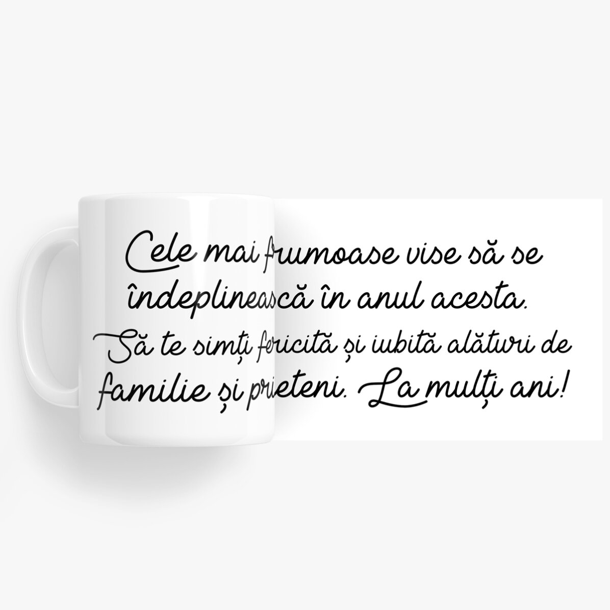 Cană personalizată cu text