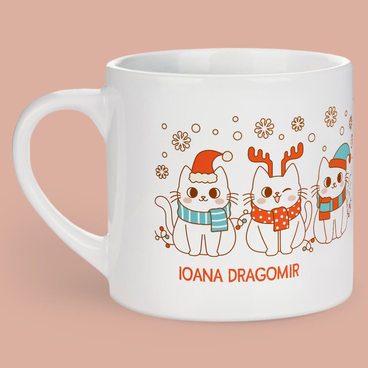 Cană personalizată pentru copii cu mesaj - Crăciun