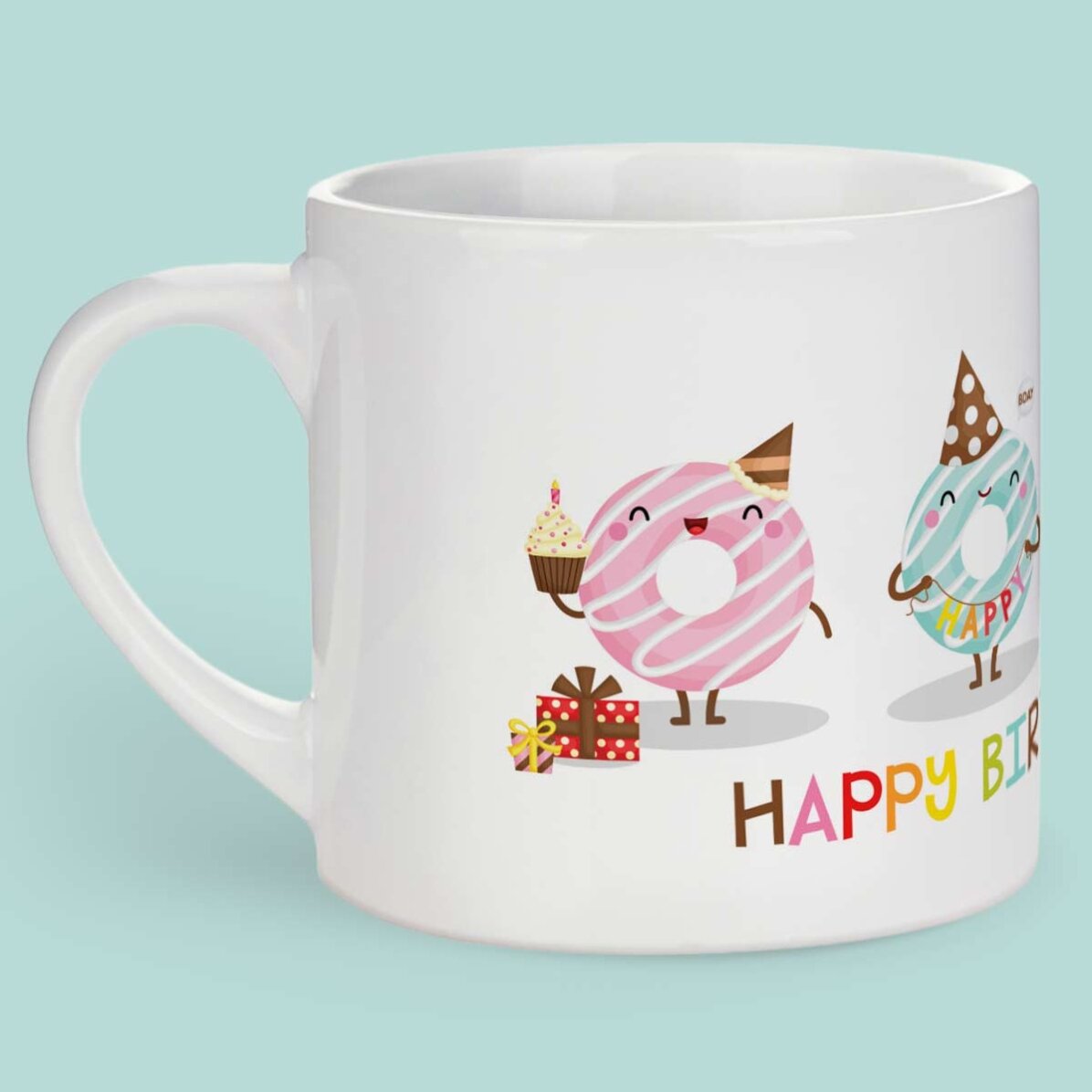 Cană personalizată pentru copii cu text - Donuts