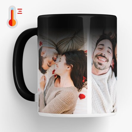 Cană termosensibilă personalizată cu 4 poze 