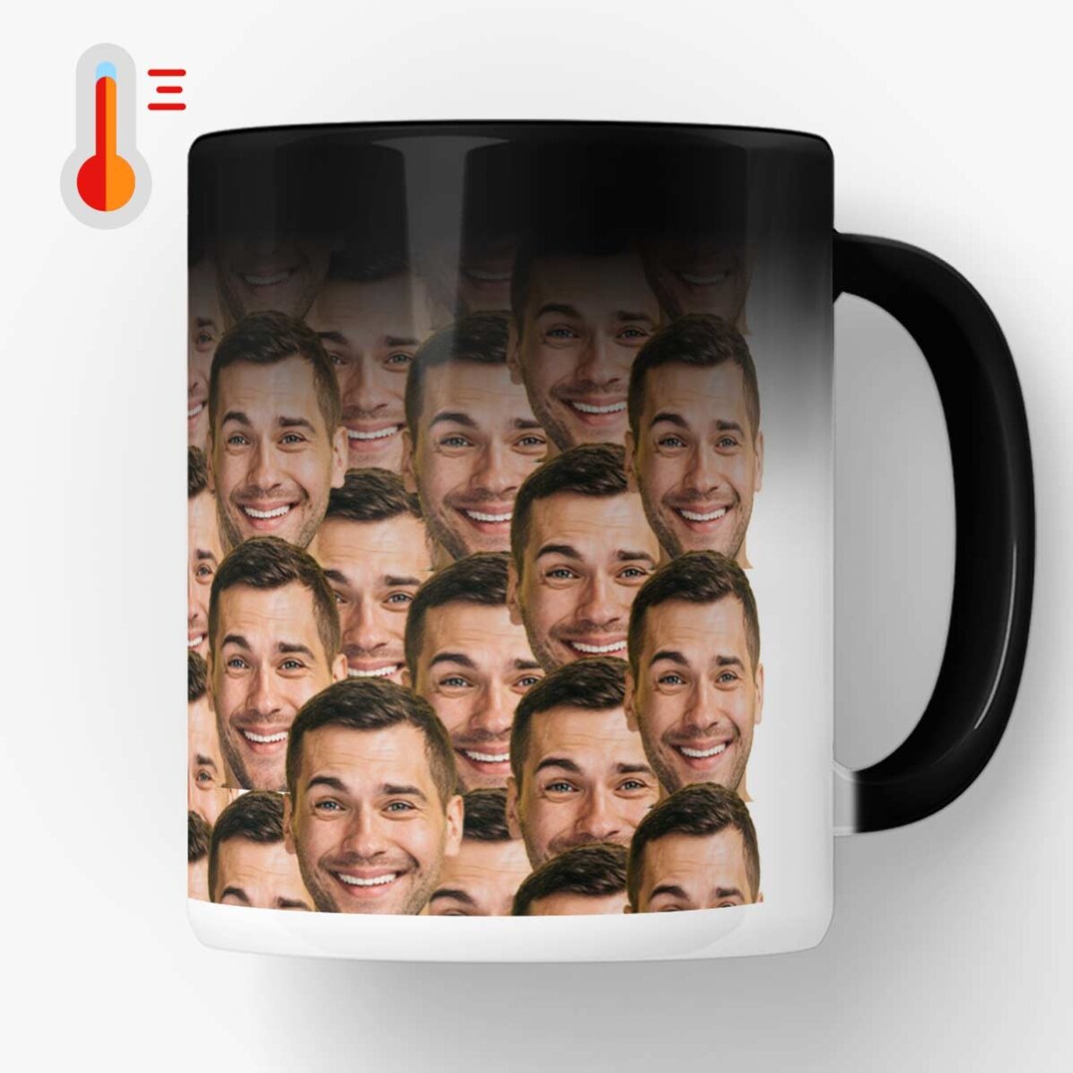 Cană termosensibilă personalizată cu colaj de poze 