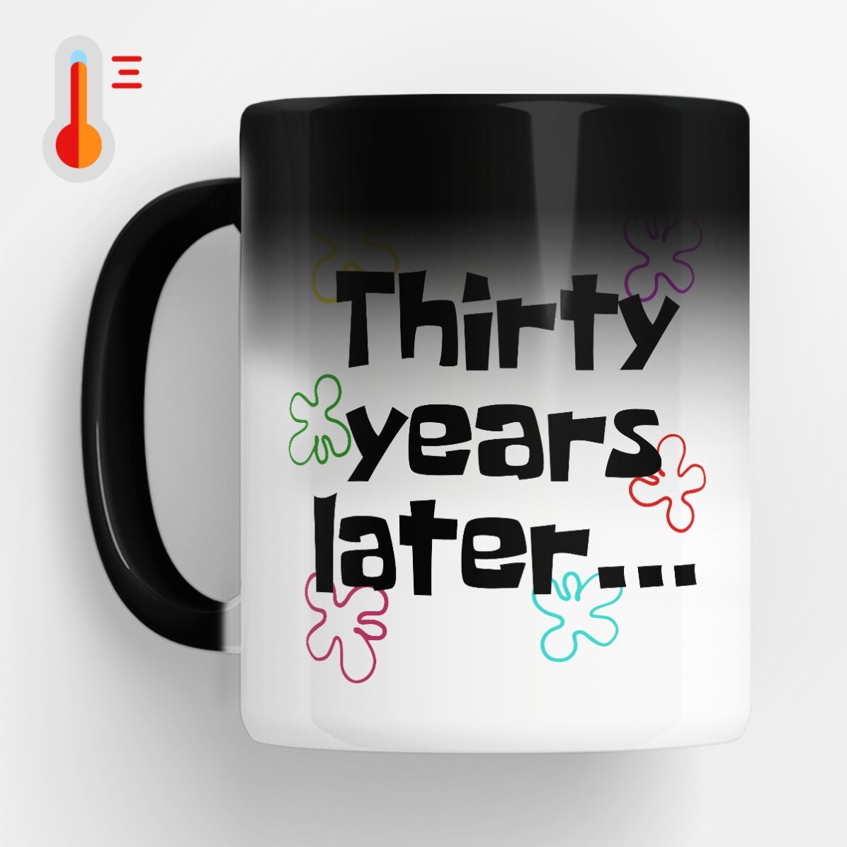 Cană termosensibilă personalizată cu text - Years later...