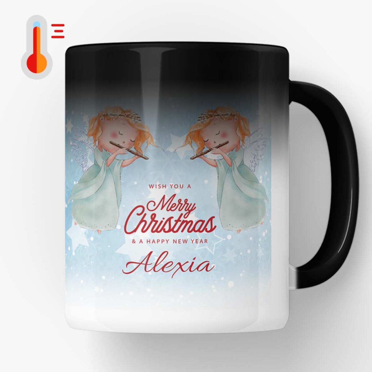 Cană termosensibilă personalizată cu text - Angels