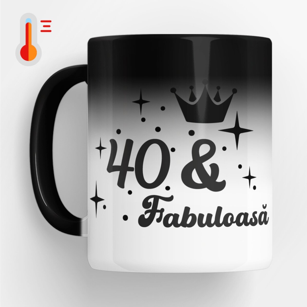 Personalised thermos mug with birthday message - Fabuloasa