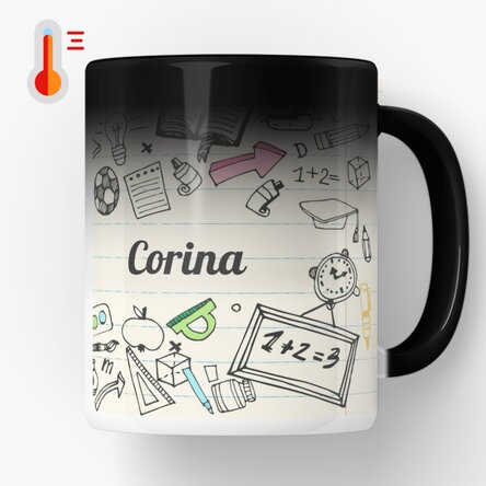 Cană termosensibilă personalizată cu text - Teachers 