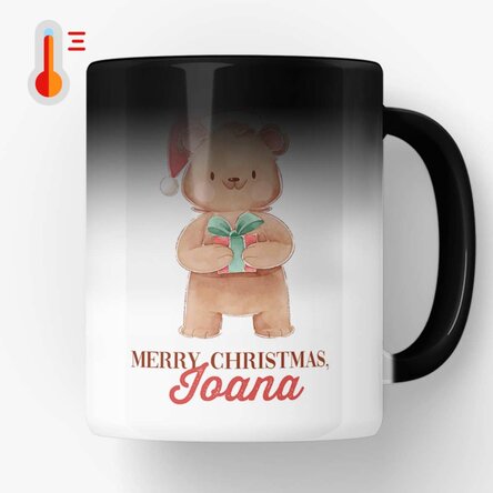 Cană termosensibilă personalizată cu text - Wonderful time