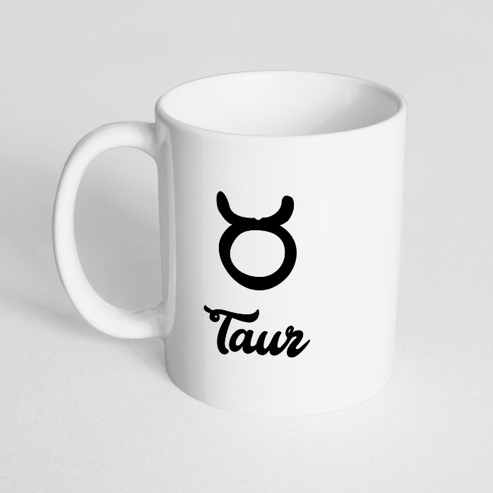 Personalised zodiac mug with photo and text - Taurus