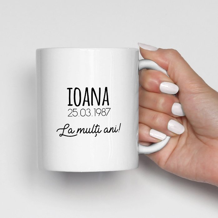 Cană zodiac personalizată cu text - Berbec