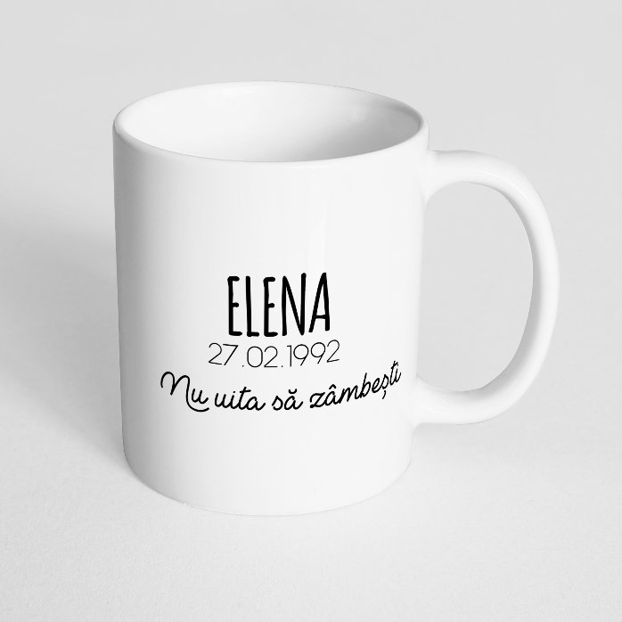 Cană zodiac personalizată cu text - Pești