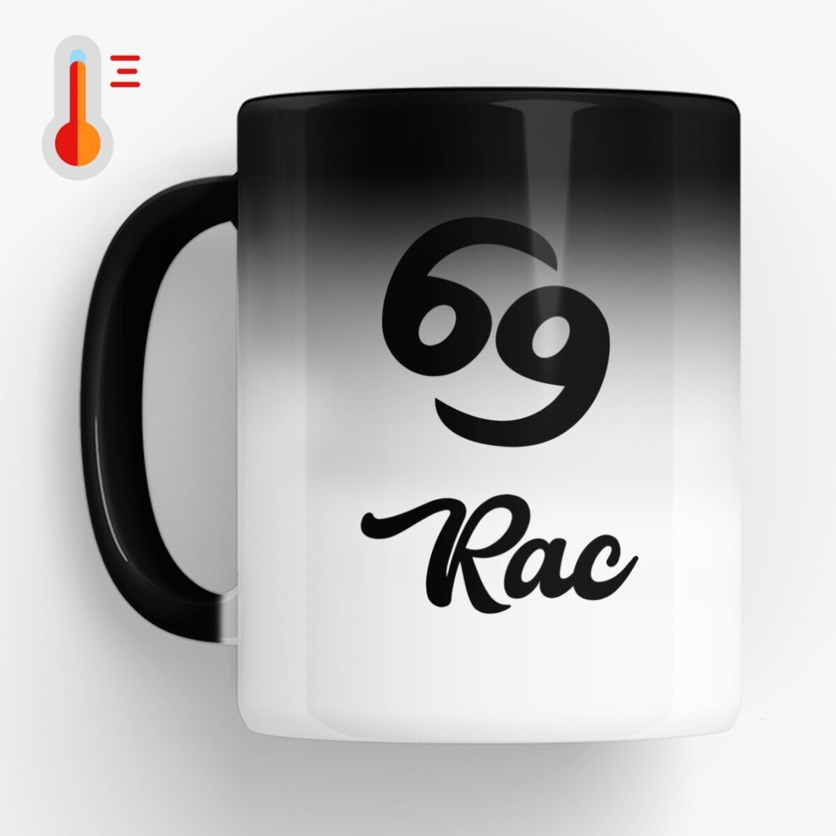 Cană termosensibilă zodiac personalizată cu text - Rac