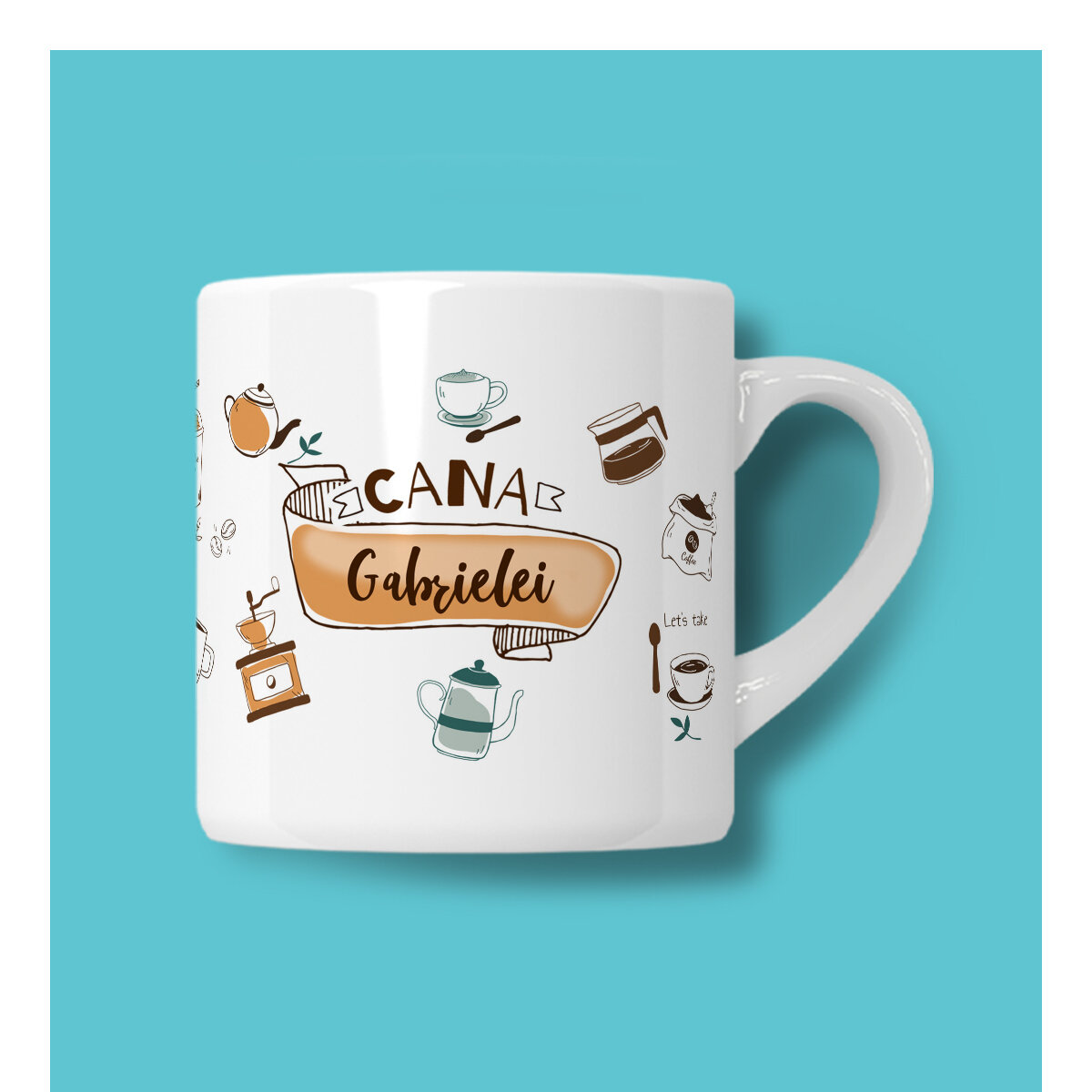 Căni espresso personalizate 