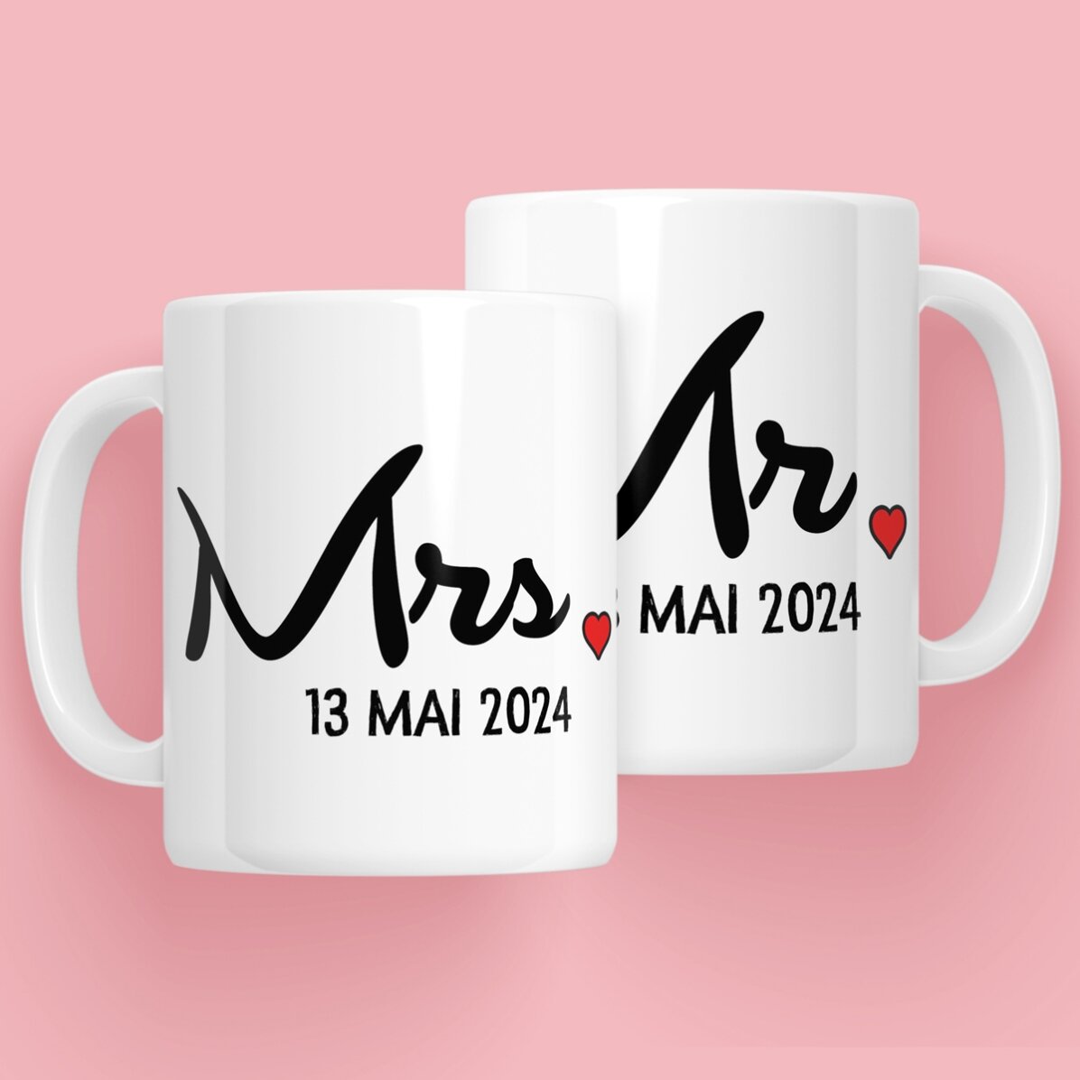 Căni pentru cuplu - Mrs și Mr