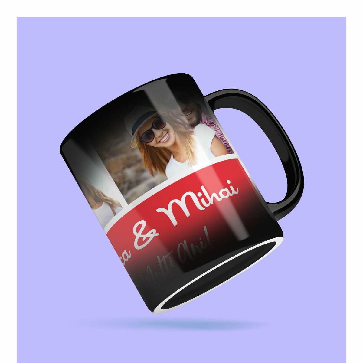 Customised heat-sensitive mugs