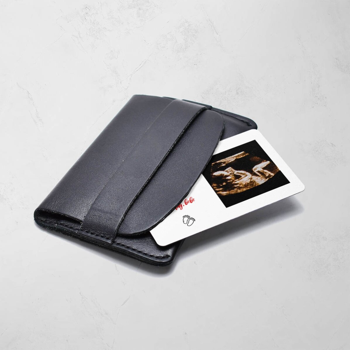 Card aluminiu personalizat față-verso cu 4 poze și text