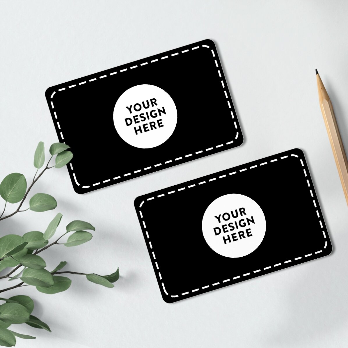 Card aluminiu personalizat față-verso cu grafica ta landscape