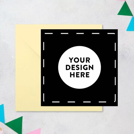 Card pătrat personalizat cu grafica ta