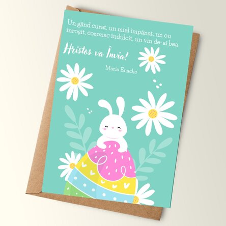 Personalised card with message - Bunny