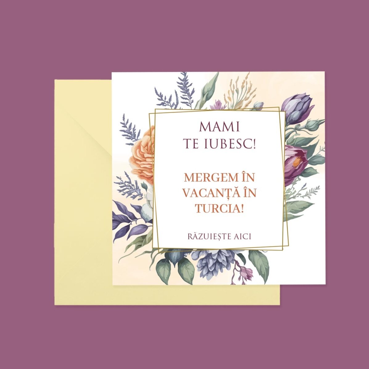 Personalised scratch card with text - Gift