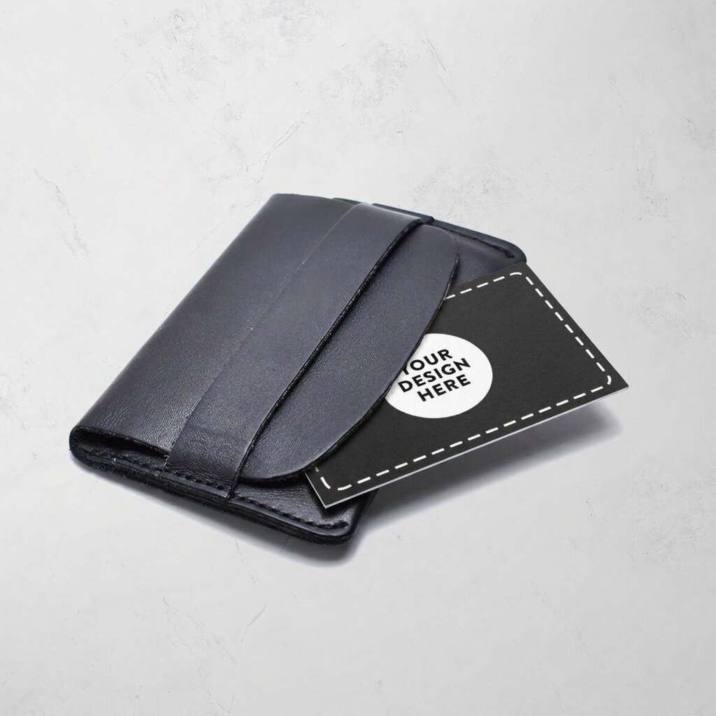 Double-sided personalised paper business cards with a QR code and your own design