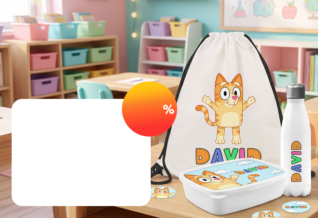 Personalised sets for school and kindergarten