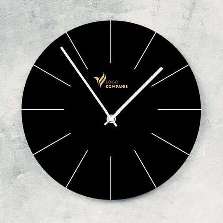 Ceas personalizat cu logo - Black