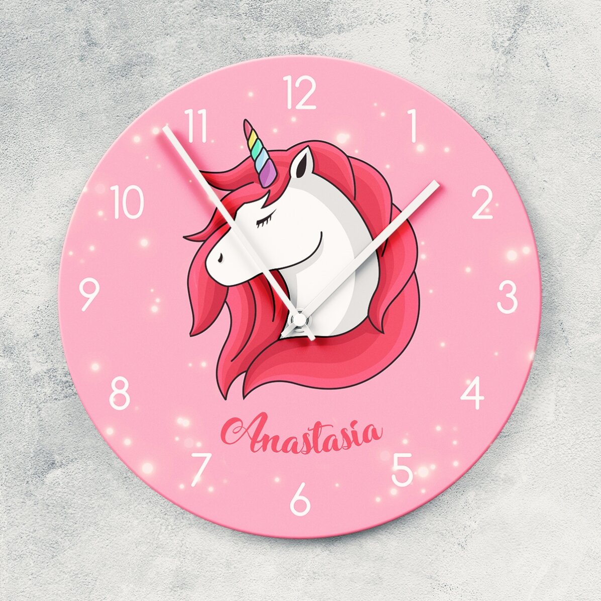 Ceas personalizat cu nume pentru fetițe