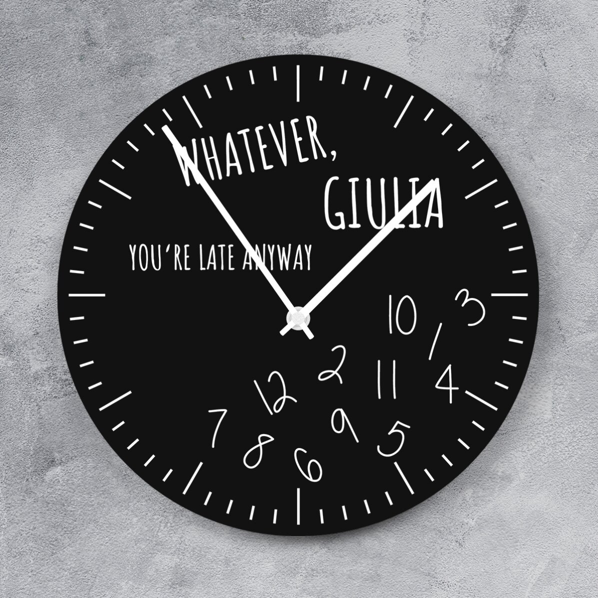 Ceas personalizat cu text - You