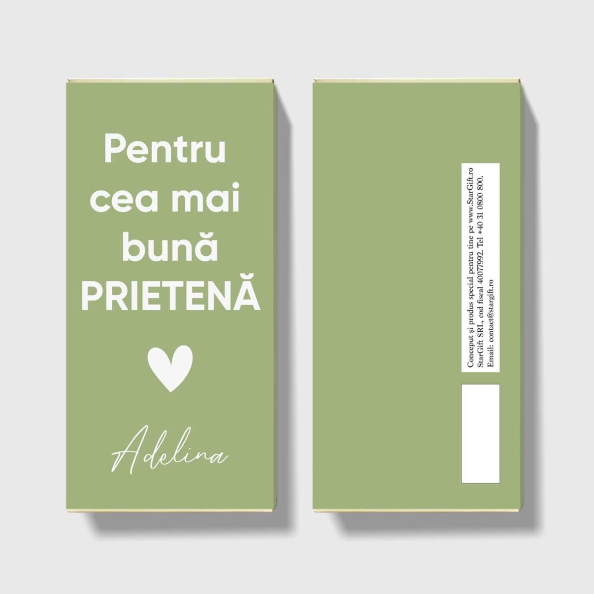 Ciocolată personalizată cu mesaj de apreciere