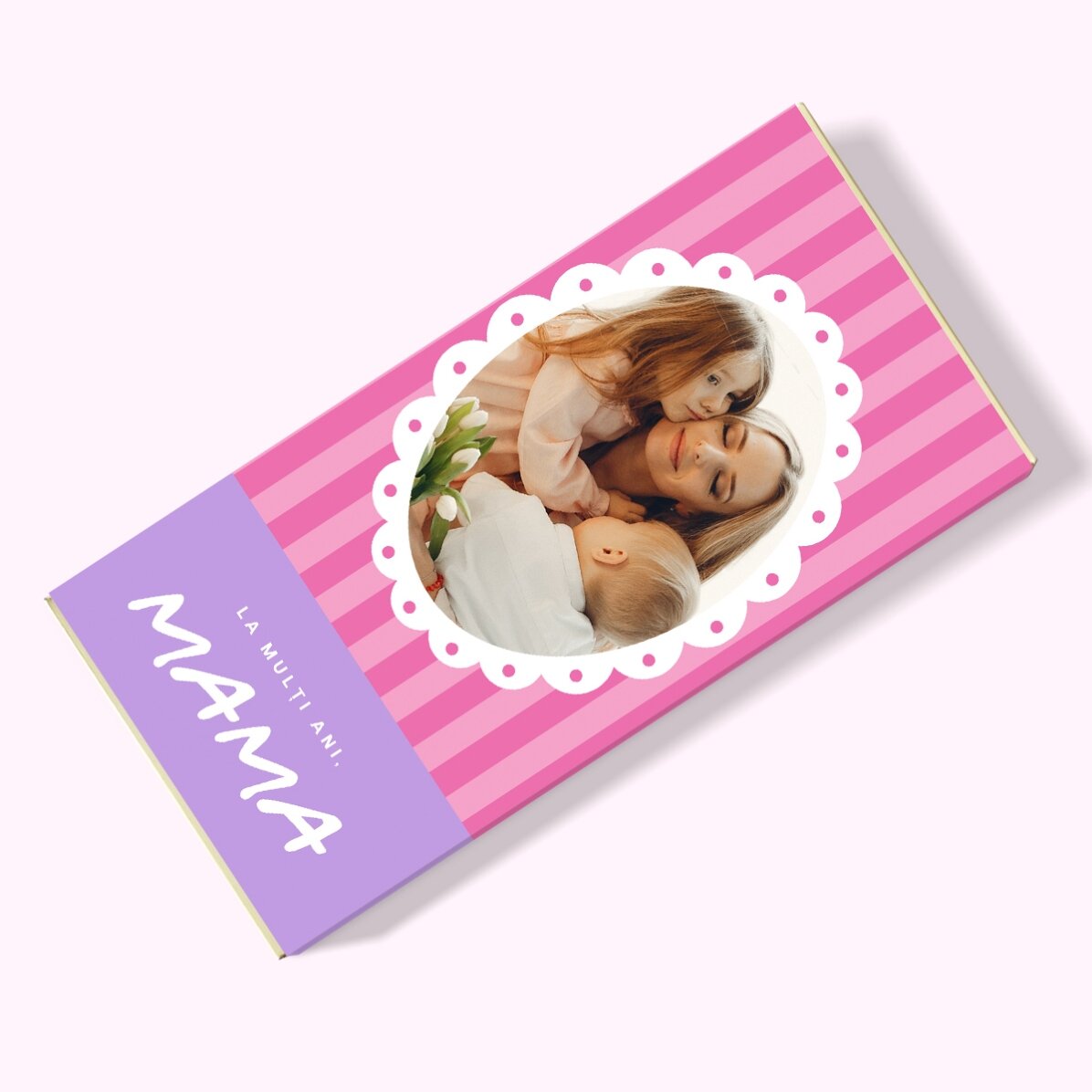 Personalised chocolate with message and photo - Mum