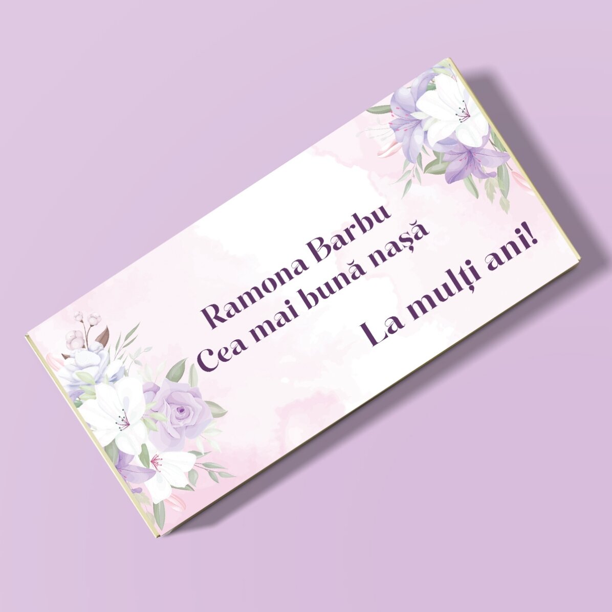 Ciocolată personalizată cu mesaj - Urare specială