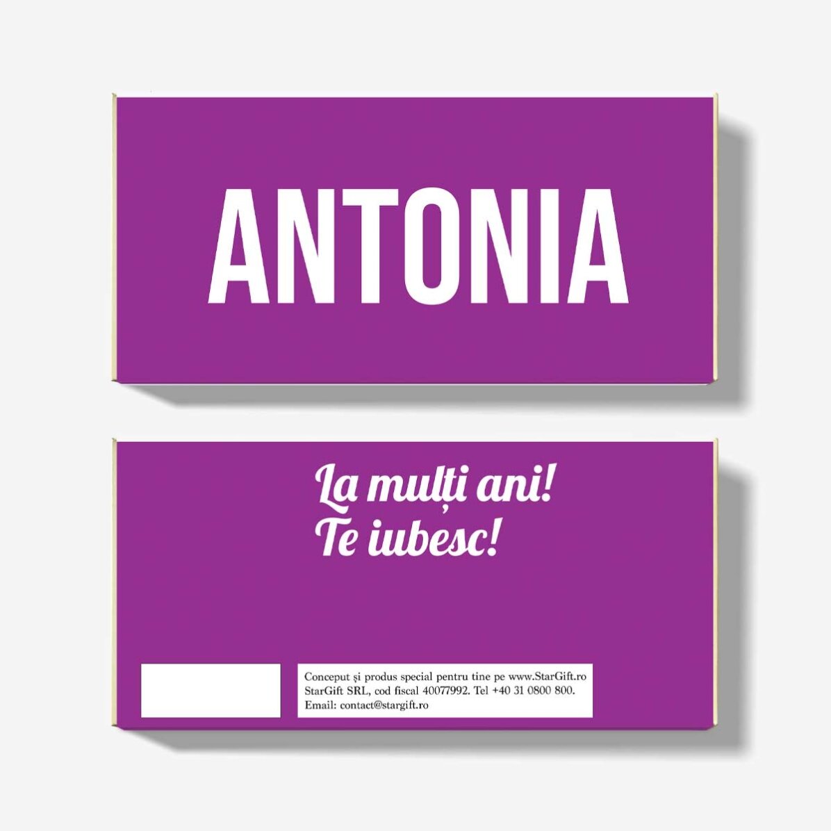 Ciocolată personalizată cu nume