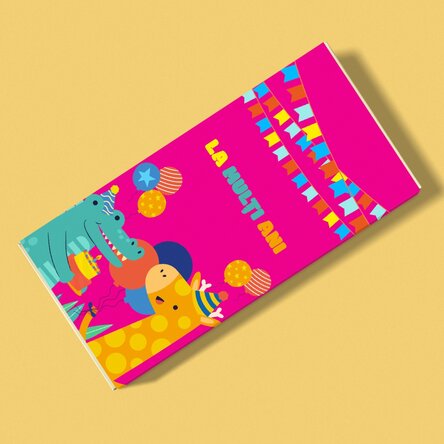 Ciocolată personalizată cu text - Animăluțe