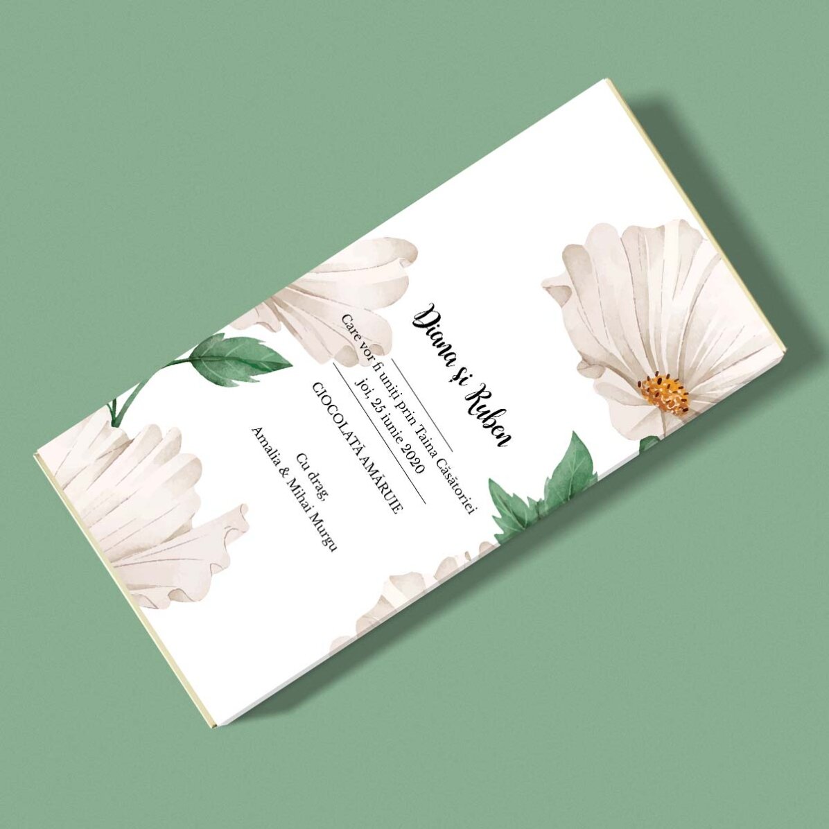 Ciocolată personalizată cu text - Delicate