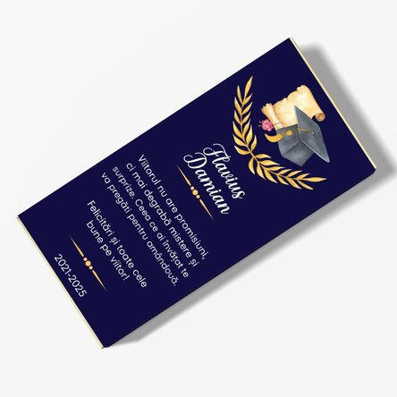 Ciocolată personalizată cu text - Felicitări