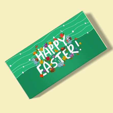 Personalised chocolate with text - Happy Easter!
