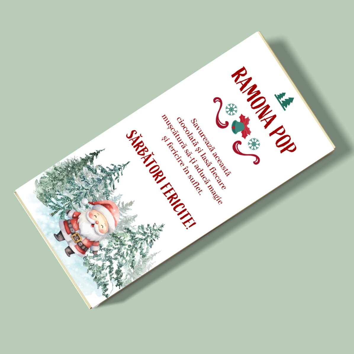 Personalised chocolate with text - Sweet moments