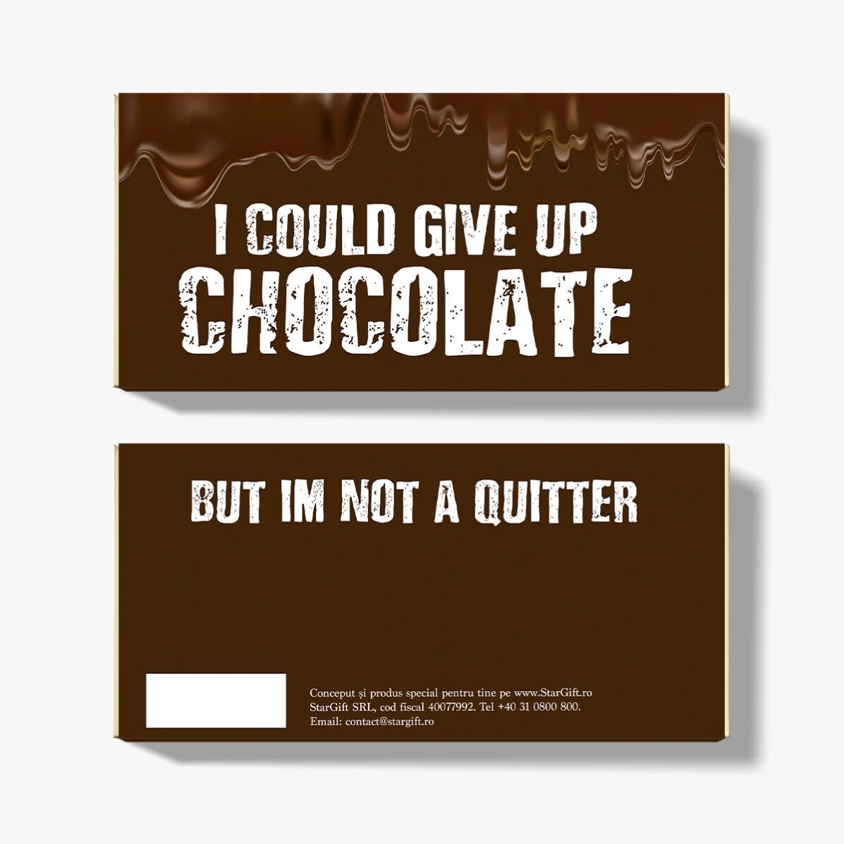 Ciocolată personalizată cu text - Quitter