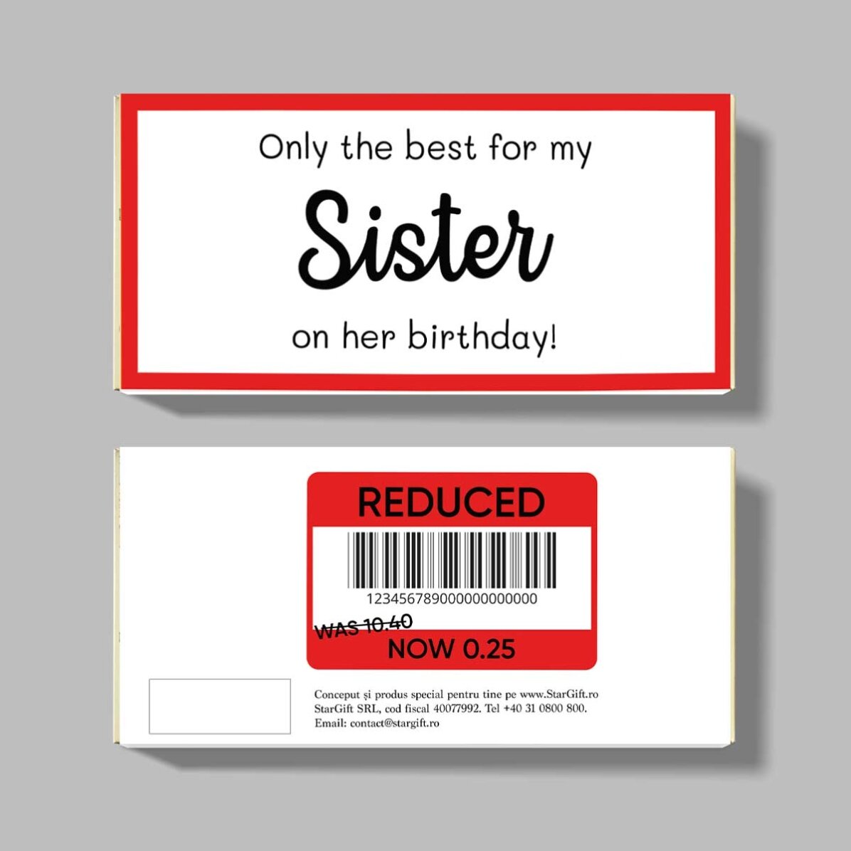 Ciocolată personalizată cu text - Reduced