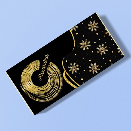 Ciocolată personalizată de Crăciun - Fulgi de zăpadă