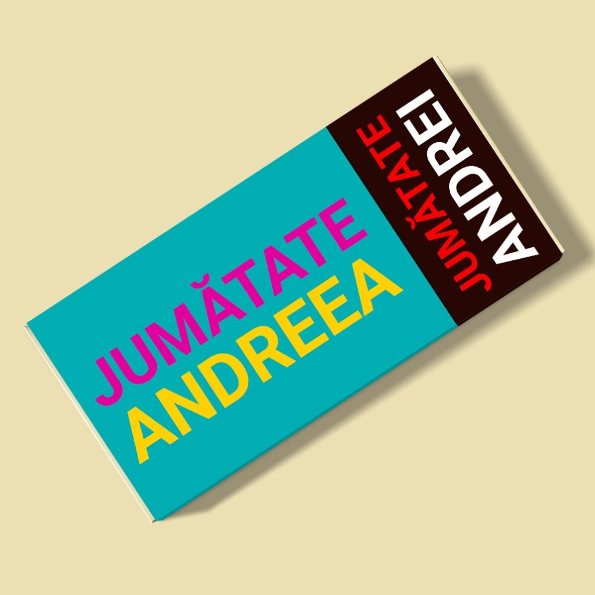 Ciocolată personalizată - pe jumătate