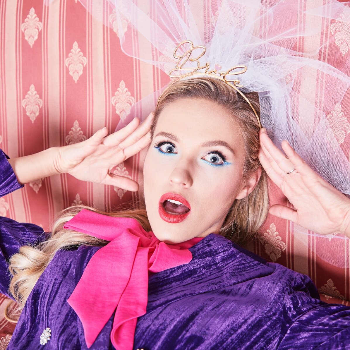 Coroniță aurie petrecerea burlăcițelor - Bride