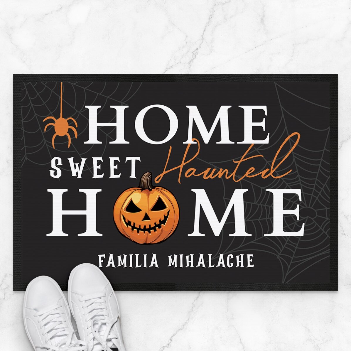 Covoraș de intrare personalizat cu text - Halloween