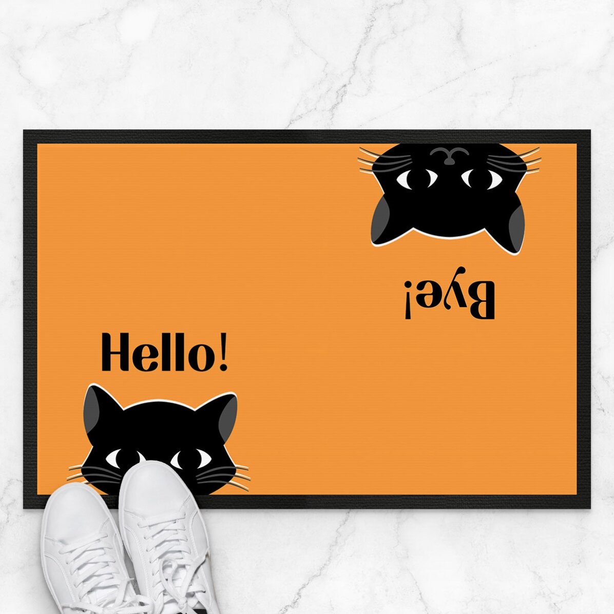 Covoraș de intrare personalizat cu text - Pisici