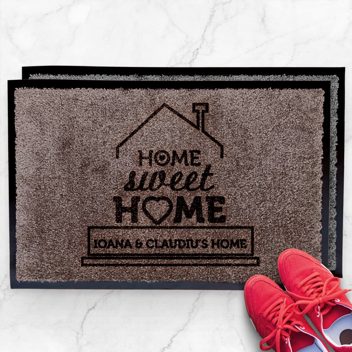 Covoraș intrare de interior personalizat - Home Sweet Home