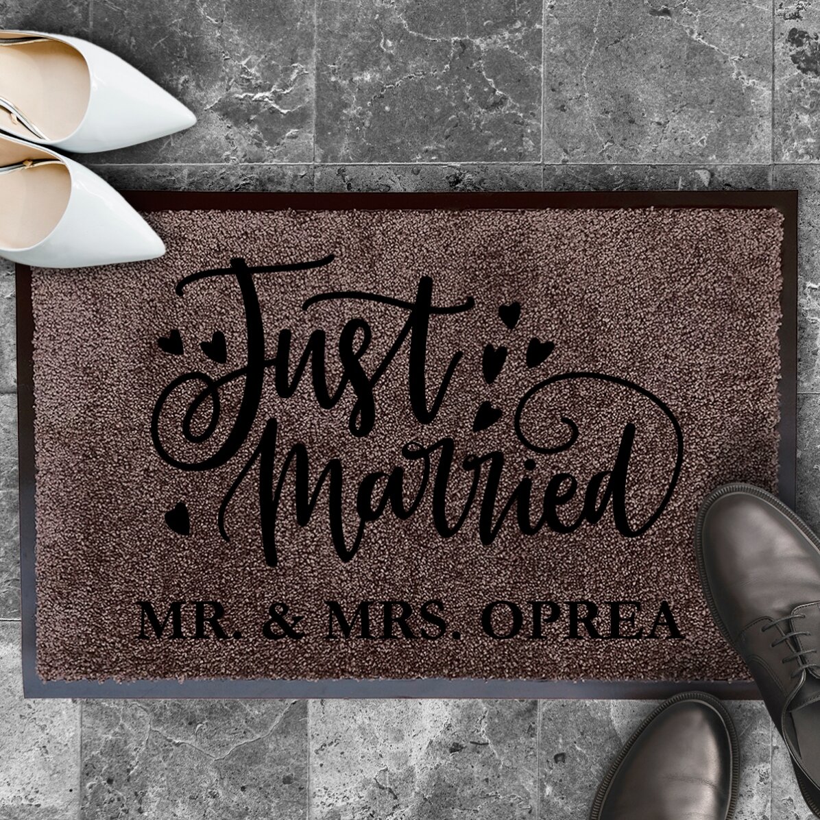 Covoraș intrare de interior - Just married