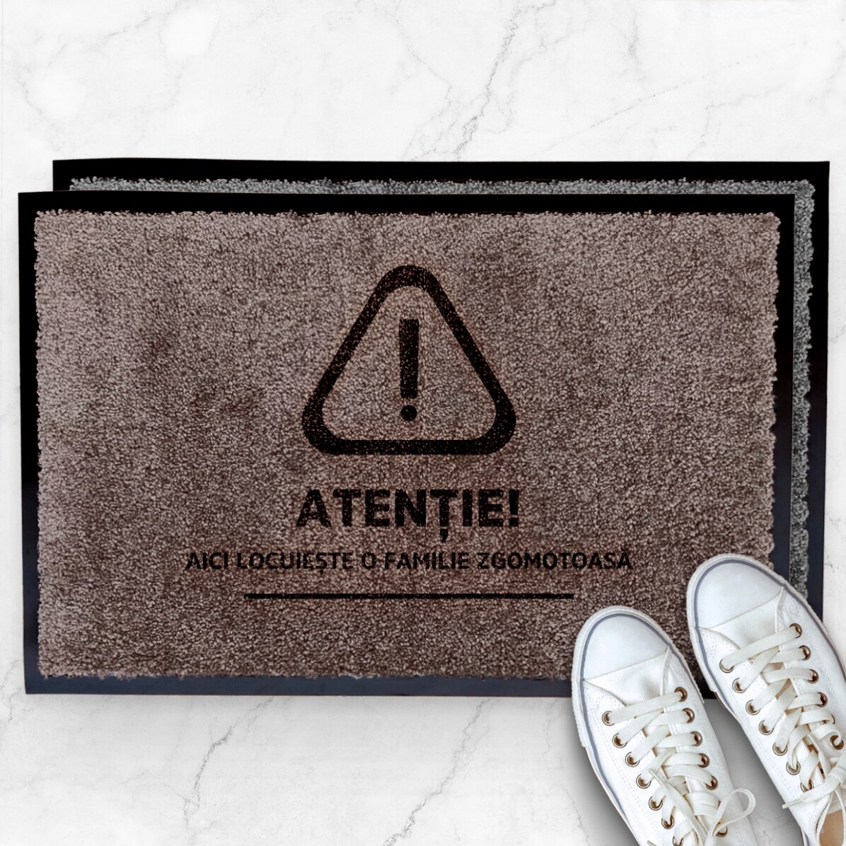 Covoraș intrare de interior personalizat - Atenție!