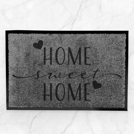 Customised indoor doormat with text - Home sweet home