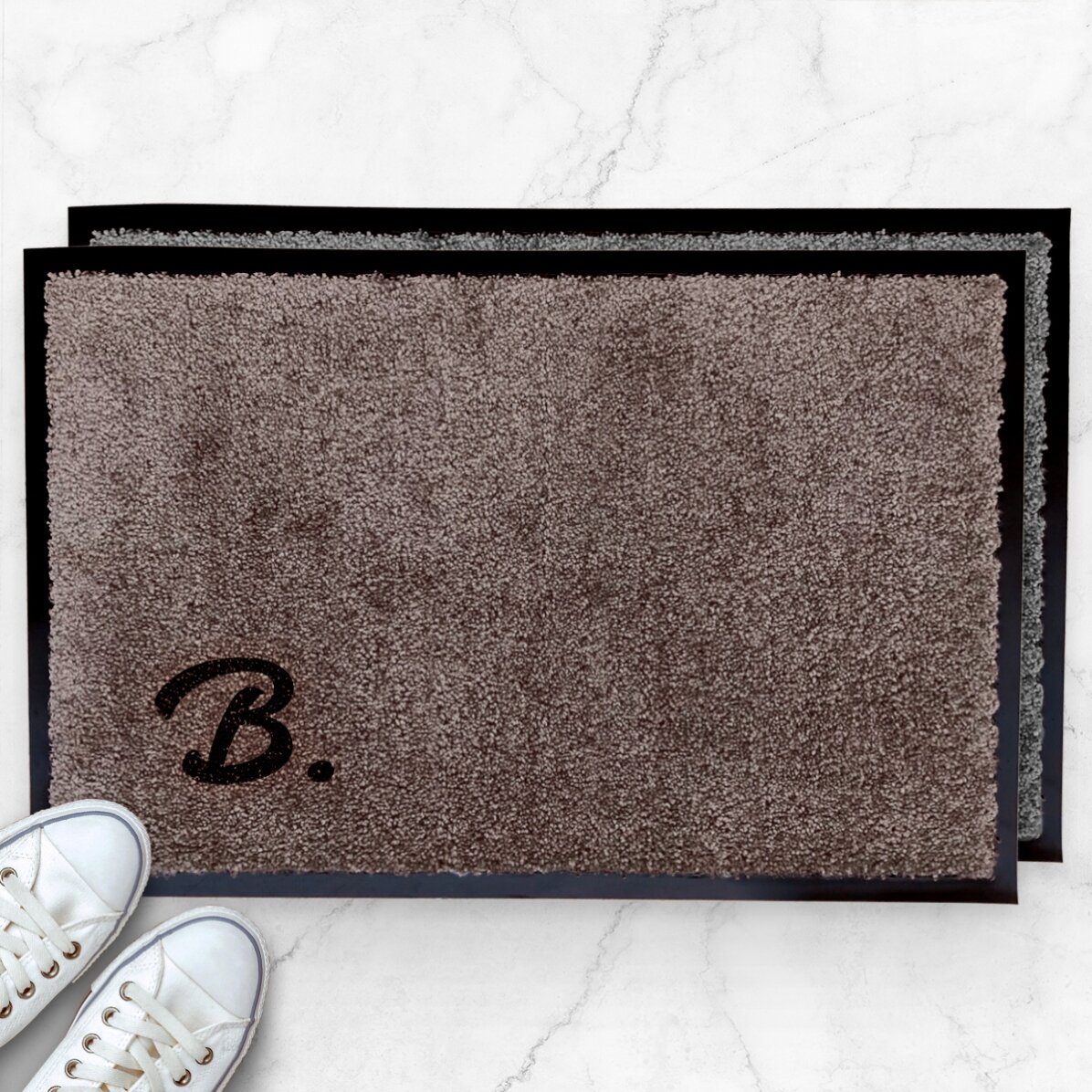 Covoraș intrare de interior personalizat - Inițiala